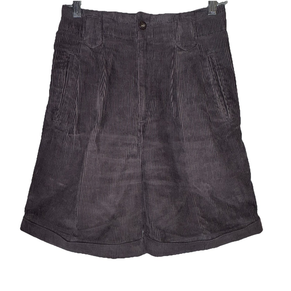 VTG Corduroy Shorts Kikomo Women's Sz 5/6 Gray Soft Warm Y2K High‎ Rise